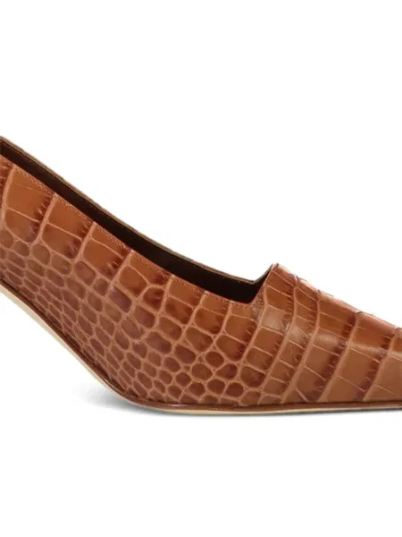 Pantofi cu toc Manolo Blahnik maro