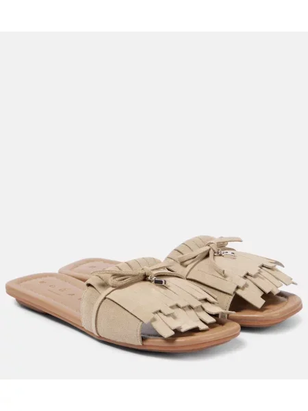 Semišové sandály Hogan s třásněmi