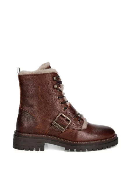 Δερμάτινα μποτάκια Barbour καφέ