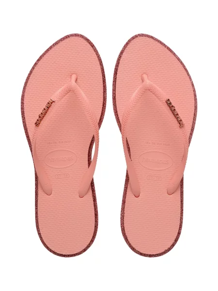 Havaianas japonke SLIM POINT GLITTER oranžna