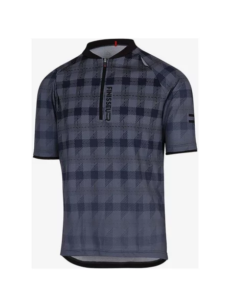 Koszulka z krótkim rękawem Finisseur Core MTB Tartan XS szara