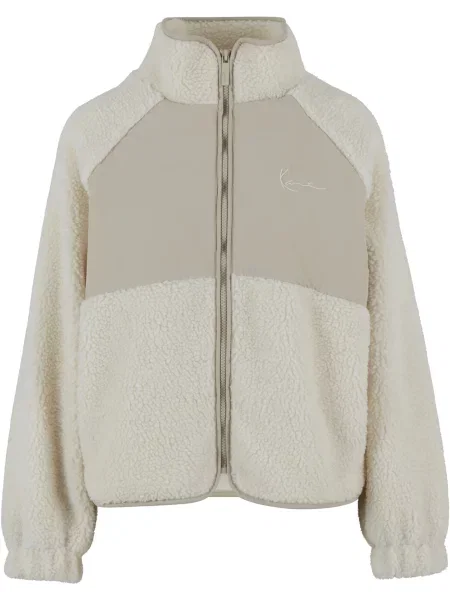 Karl Kani Jachetă fleece crem alb