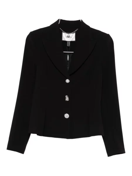 Marynarka Nissa z kryształkami jednorzędowa czarna