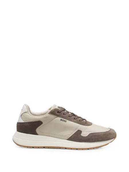 Ușor sneakerși Boss cu șireturi din piele de căprioară