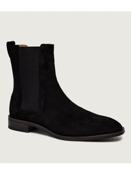 Calvin Klein Ghete chelsea | piele întoarsă negru