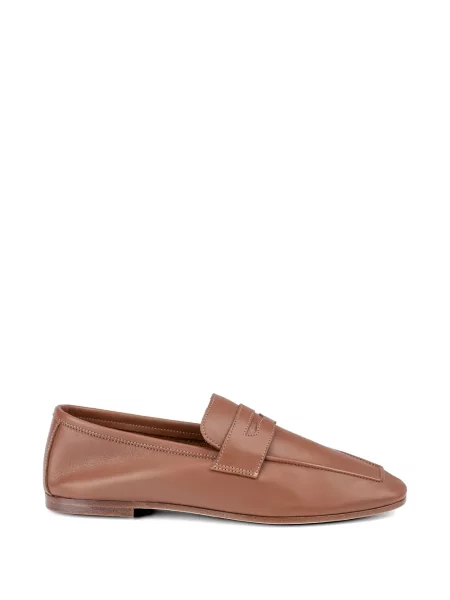 Pantofi loafer Sophique din piele maro