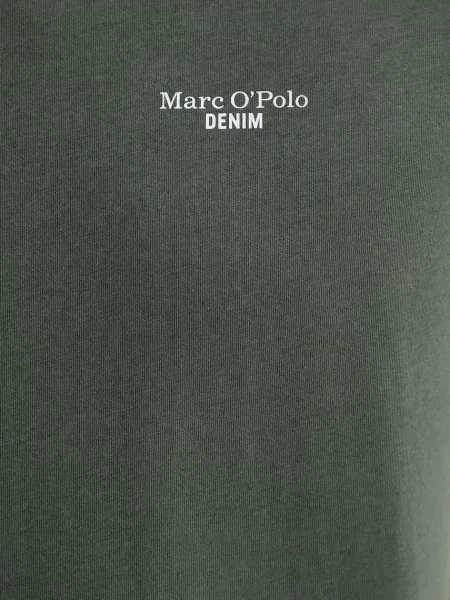 Меланжевая футболка Marc O'polo зеленая