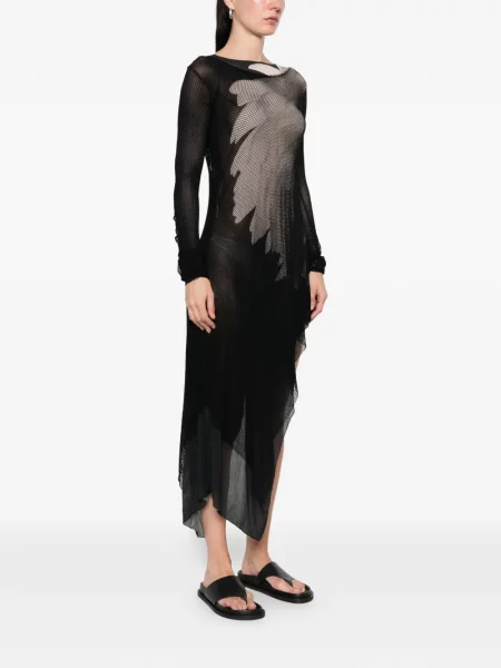 Rochie midi Yohji Yamamoto negru