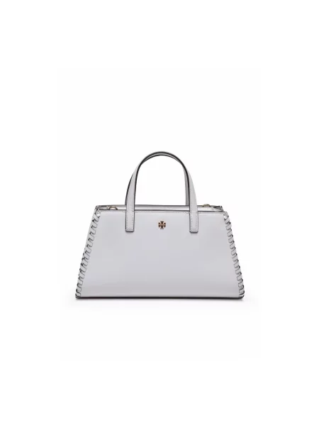 Shopperka Tory Burch skórzana biała