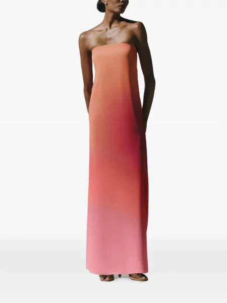 Rochie maxi Baobab fără bretele portocaliu