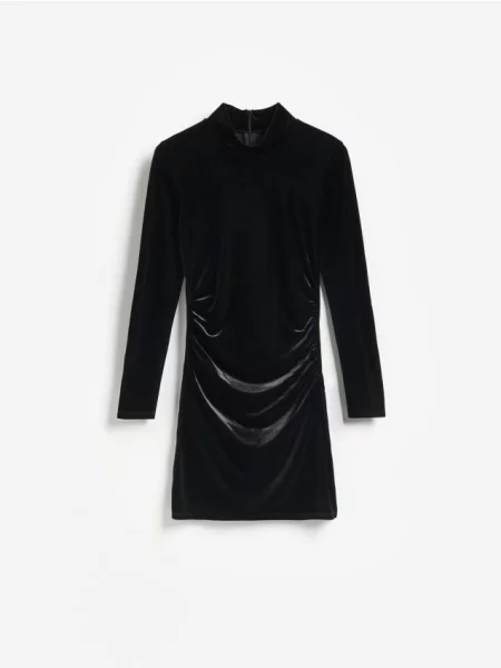 Reserved Rochie mini cu încrețitură negru