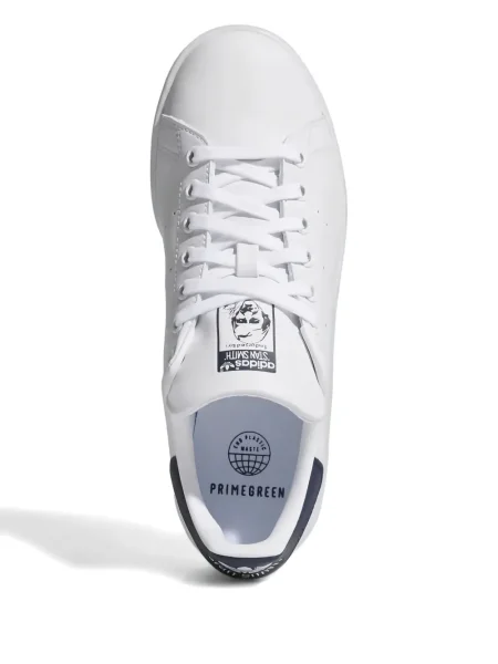 Top Adidas alergare cu decolteu în V alb