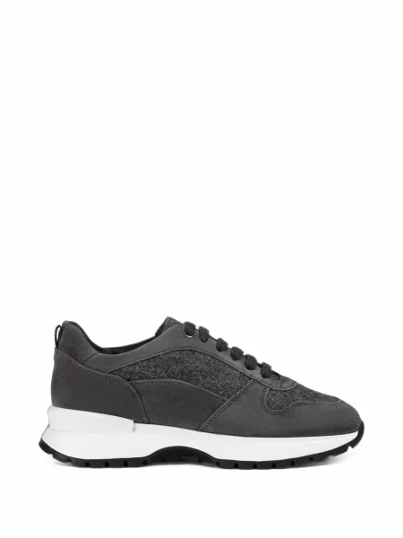 Sneakerși Doucal's din piele de căprioară gri