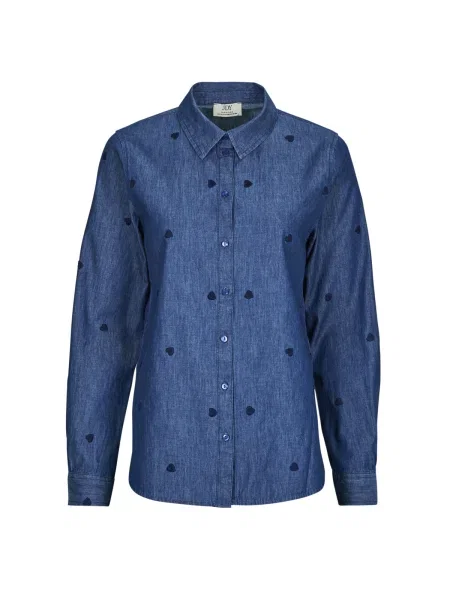 JDY Blúzka JDYLOVE denim modrá