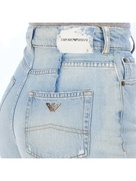 Pantaloni Emporio Armani albastru