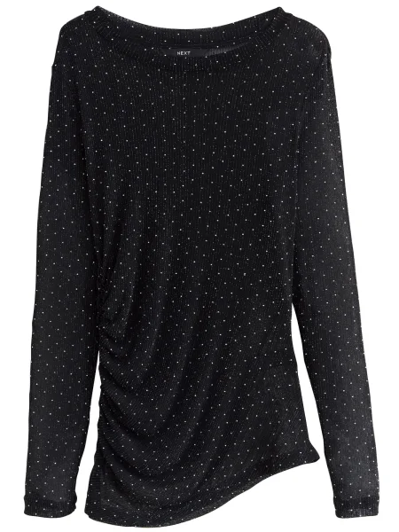 Next Tričko / stříbrná černá