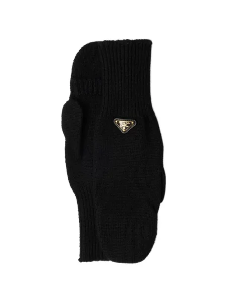 Mănuși Prada de lână negru