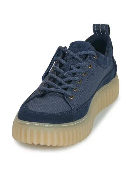 Čipkované tenisky Clarks modrá