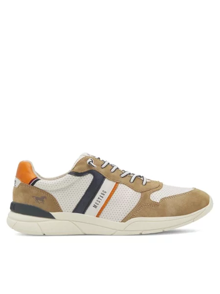 Sneakersy Mustang beżowe