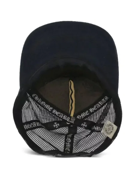 Szív mintás sapka Chrome Hearts fekete