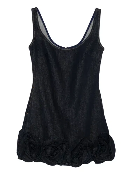 Костюм мини рокля Self-portrait на цветя синьо