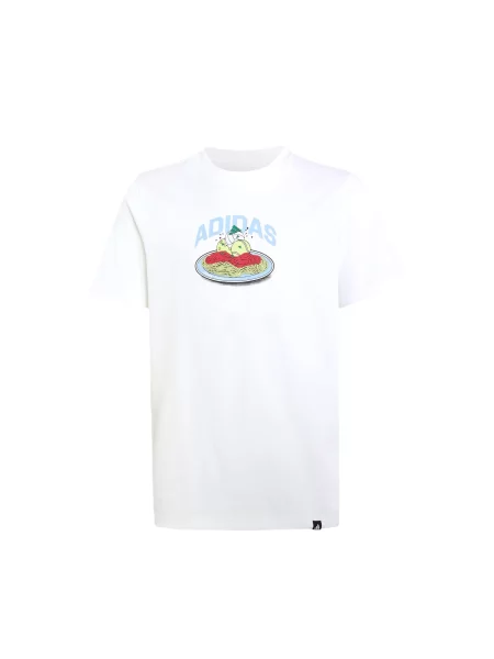 ADIDAS SPORTSWEAR Tehnička sportska majica Pasta svijetloplava / žuta / vatreno crvena bijela
