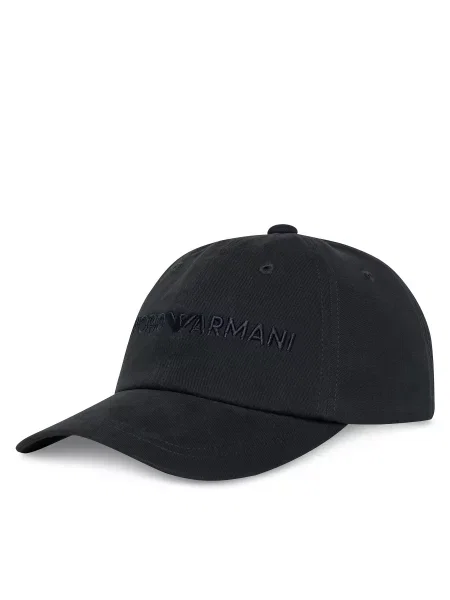 Kapa s šiltom Emporio Armani modra