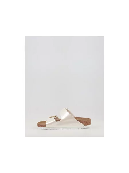 Pantofle Birkenstock s perlami bílé