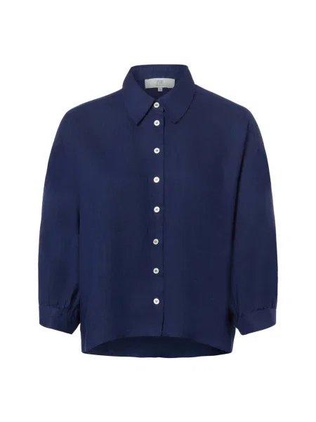 IPURI Lniana bluzka Francis Kobiety len 34 niebieski