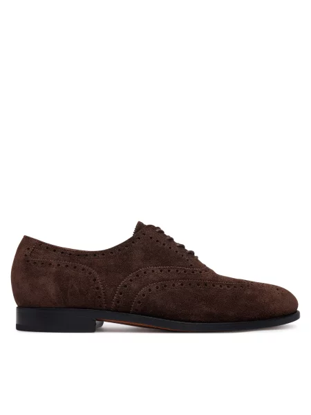 Cipele Polo Ralph Lauren Owen Wingtip Tamno smeđa