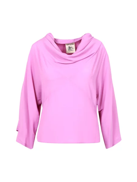 Bluzka Semicouture z krepy różowa