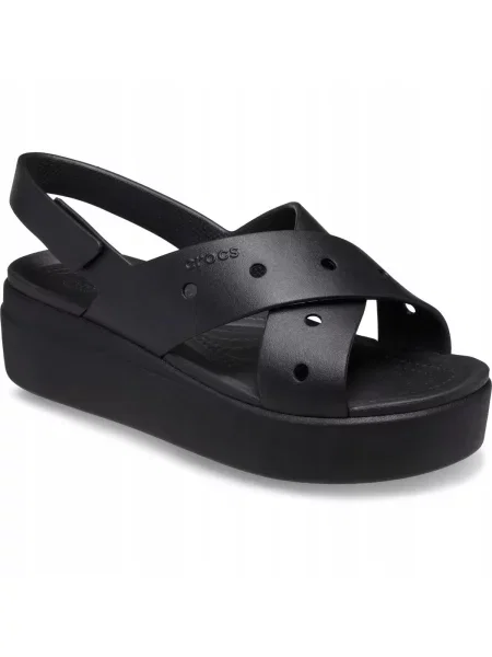 Sandały dla Kobiet Crocs Brooklyn 4U Cross Strap Sandal czarne