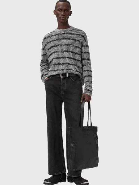 Шерстяной свитер Allsaints серый