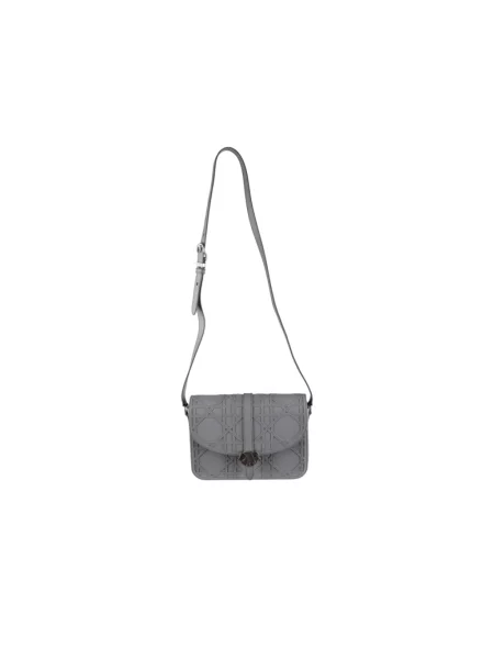 Zawieszka Dior skórzana szara