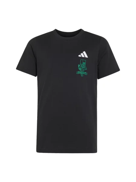 ADIDAS SPORTSWEAR Tricou funcțional Adidas x Minecraft verde pin negru