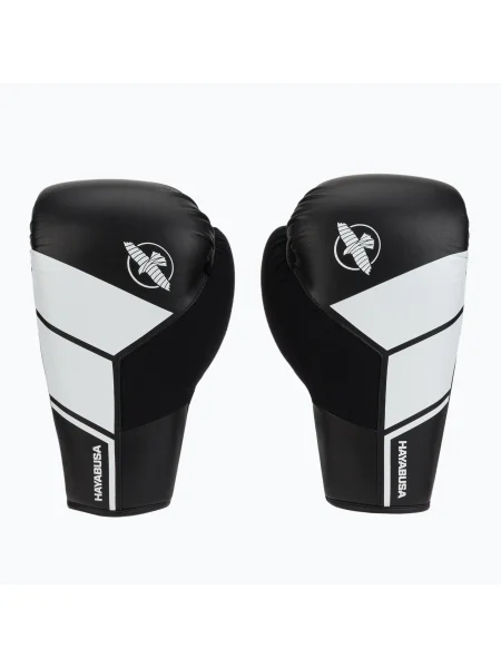 Hayabusa S4 Lace Up боксови ръкавици бели