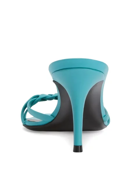 Ριγέ mules Giuseppe Zanotti πλεγμένο μπλε