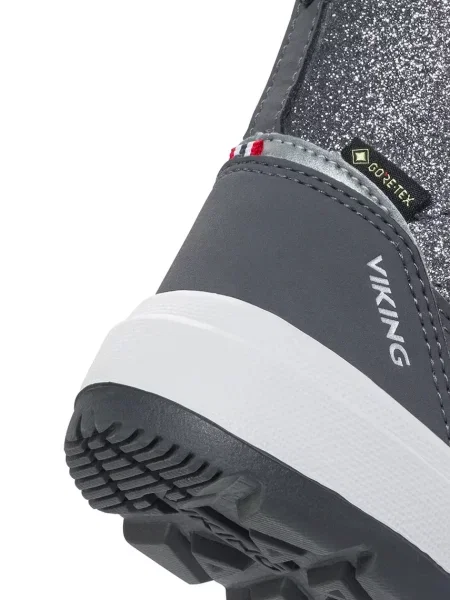 Viking Kids gyerek téli cipő Toasty Glitter Warm GTX Zip szürke