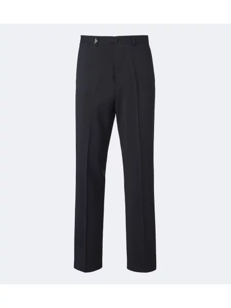 Pantaloni Prada de lână albastru
