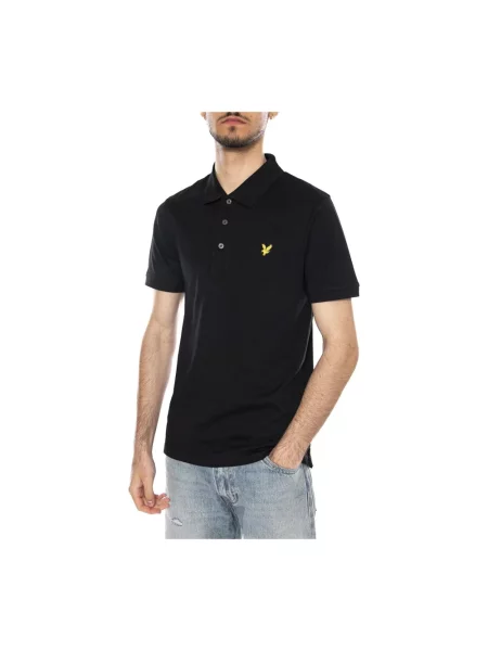 Koszulka polo Lyle & Scott czarna