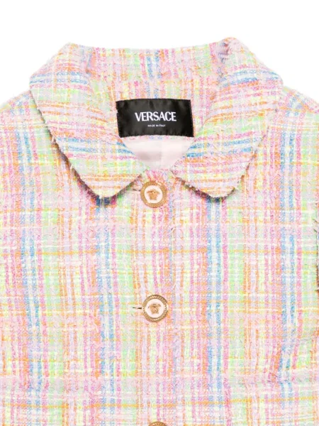 Kurtka dziecięca Versace różowa