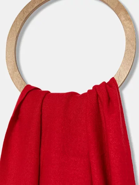 Шарф з шерстю Answear.LAB однотонна червоний