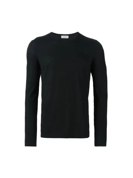 Sweter Le Kasha skórzany czarny