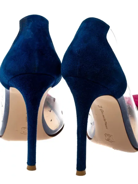 Pantofi cu toc Gianvito Rossi albastru