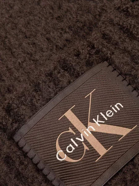 Calvin Klein Căciulă cu adaos de lână maro