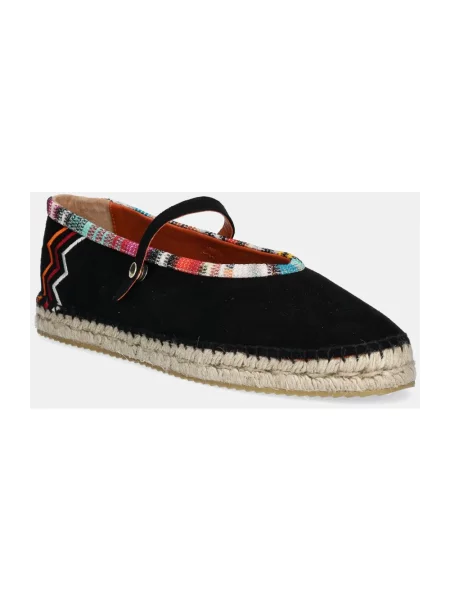 Missoni espadryle zamszowe Lola czarny