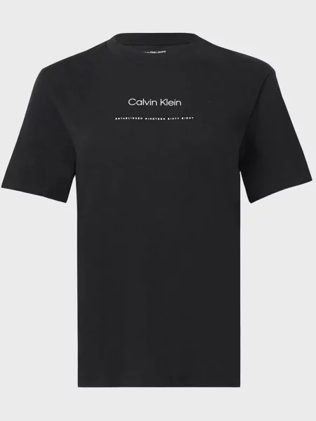 Класична футболка Calvin Klein Jeans чорна