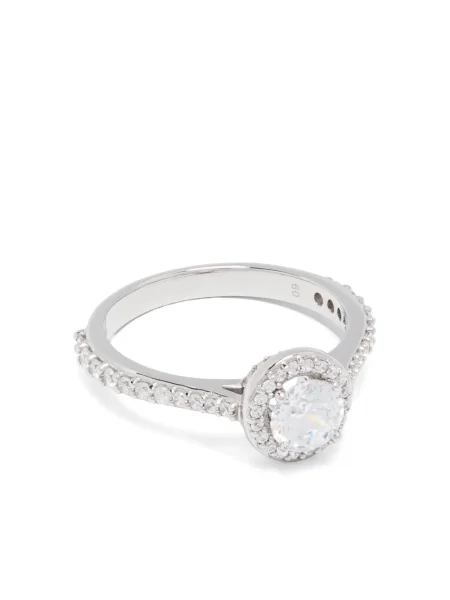 Inel Swarovski argintiu
