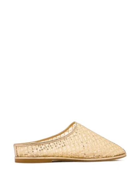 Papuci tip mules Badgley Mischka cu paiete