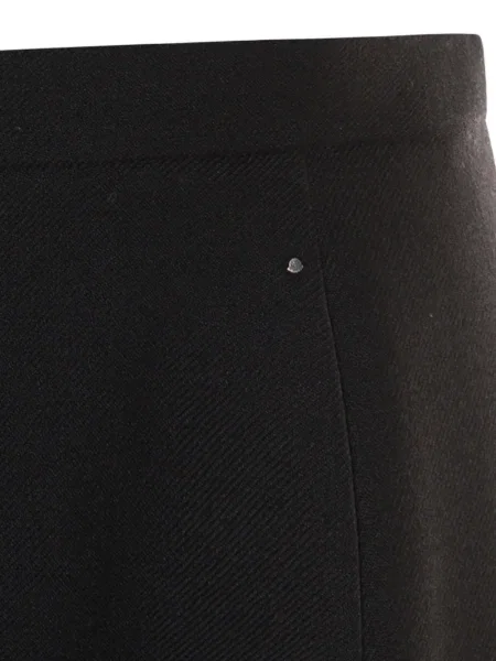 Fustă midi Moncler în linie A negru